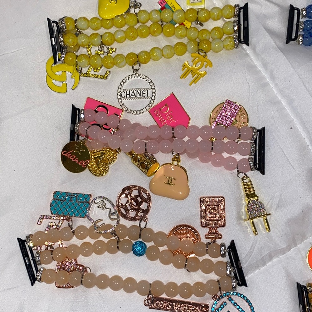 Handmade charms watch jewelry